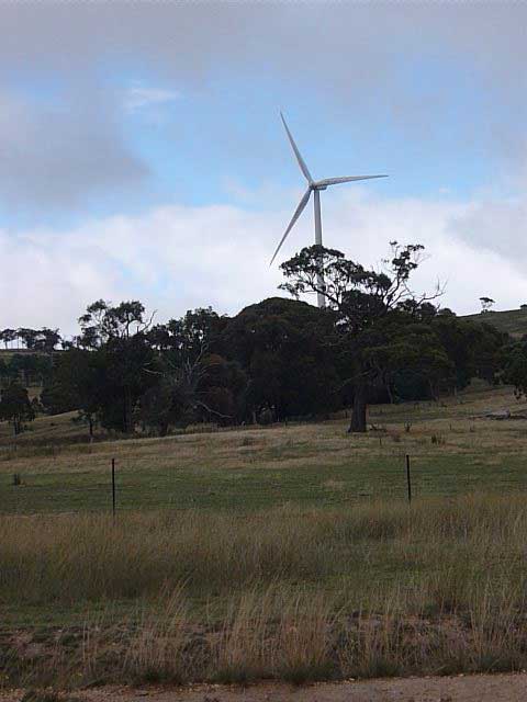 A turbine at Cullerin Range Wind Farm